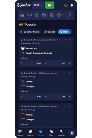 Screenshot Dota 2 Wettbereich